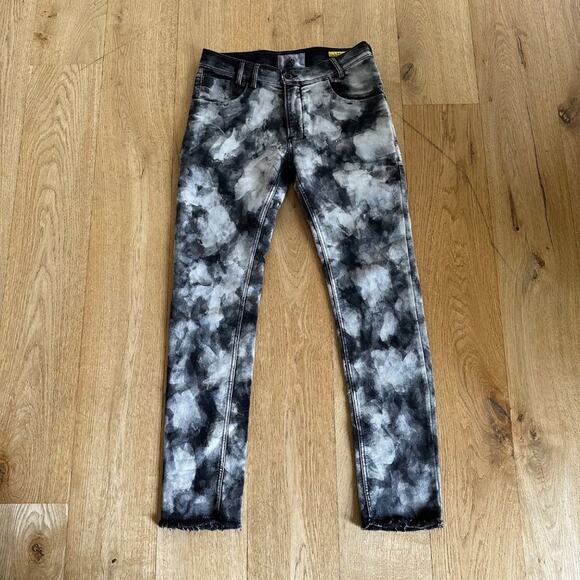 Versuchskind Painted Slim Tab Jeans in Black Gray White - Picture 1 of 7